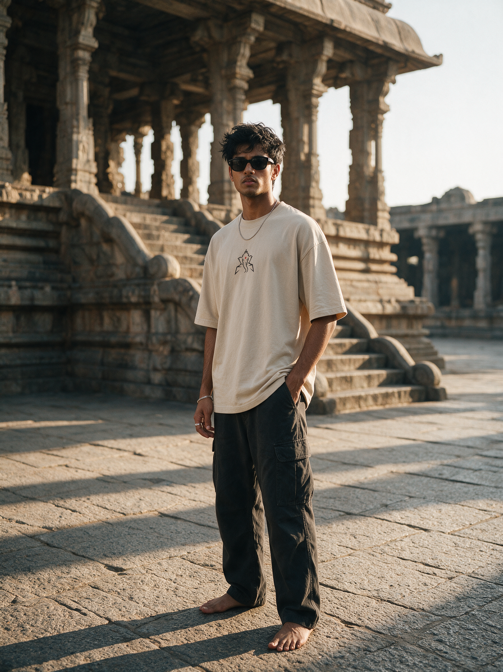 THE GANESHA TEE - OFF WHITE