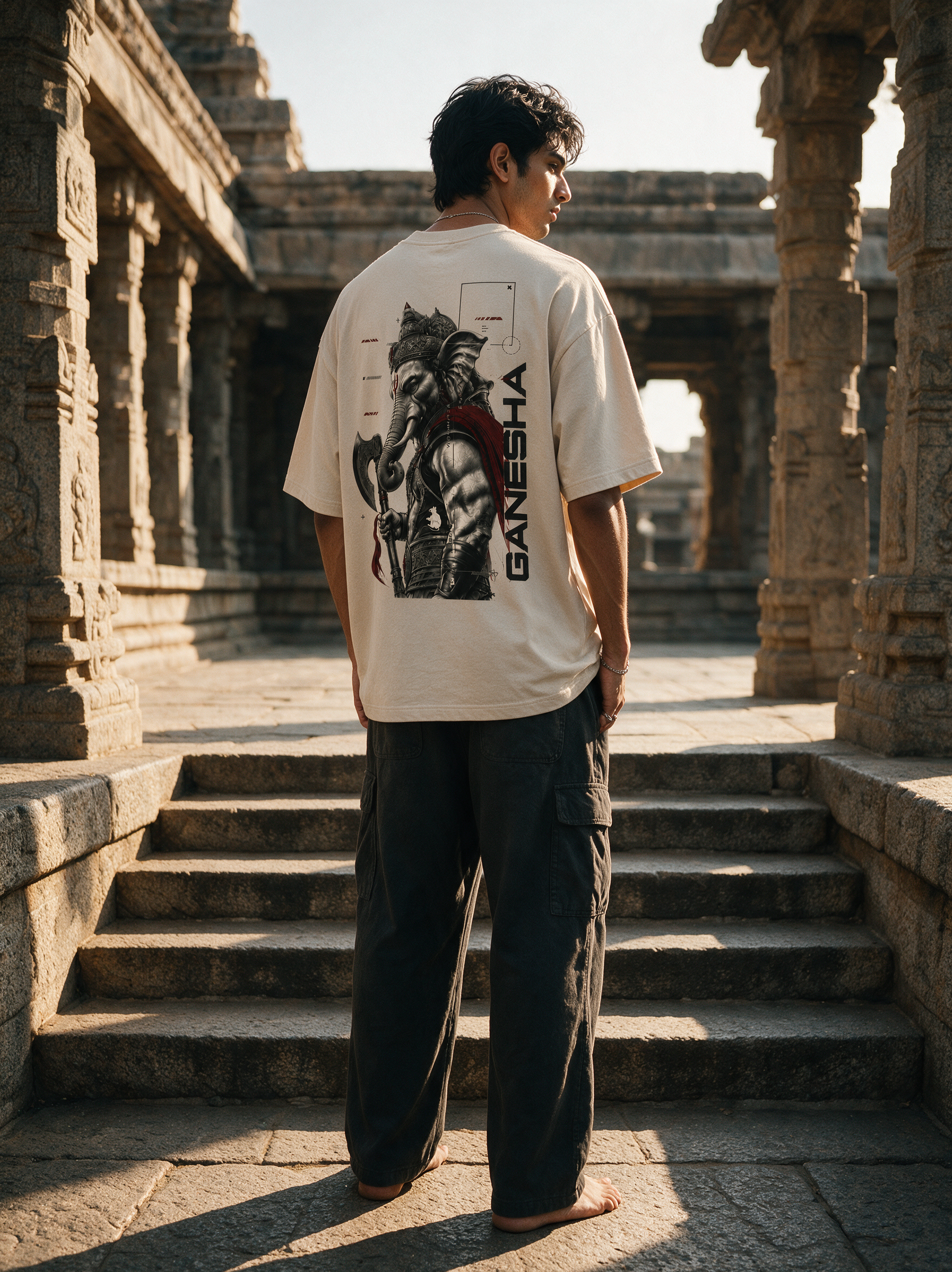 THE GANESHA TEE - OFF WHITE